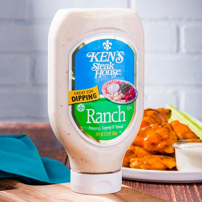 Ken's Steak House And Sweet Baby Ray's Sauce & Dressing Variety Pack - (BBQ Sauce - 18.4oz, Buff-a-Cue Sauce, 18oz, Ranch Dressing, 24oz, & Thousand Island Dressing 24oz) (1Ea)