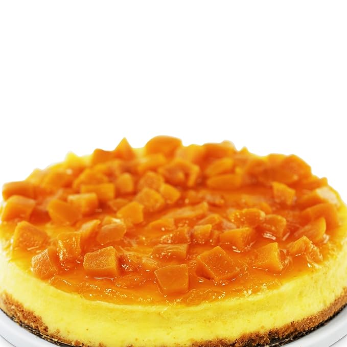 Andy Anand Sugar Free Peach Cheesecake For Delivery 9" (2 lbs) | Amazingly Delicious & Diabetic-Friendly, You Won't Believe It's Sugar Free! | Freshly Made with California Cream Cheese, All-Natural