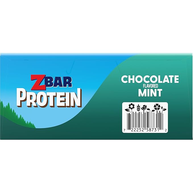CLIF Kid Zbar Protein - Chocolate Mint - Crispy Whole Grain Snack Bars - Made with Organic Oats - Non-GMO - 5g Protein - 1.27 oz. (15 Pack)