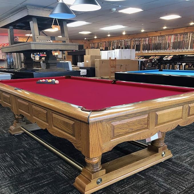 Boshen Worsted Blend Billiard Cloth Pool Table Felt Fast Speed for 7' 8' 9' Pool Table Pre Cut Bed & Rails