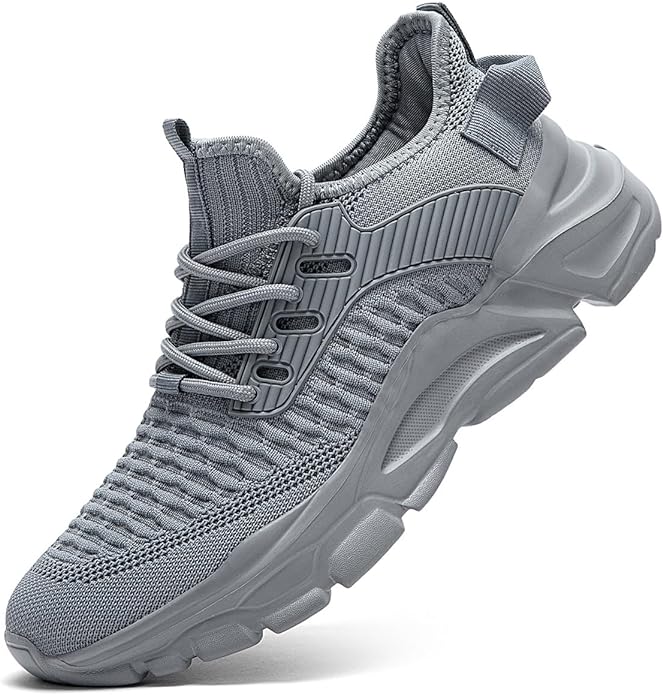 Men's Slip on Walking Shoes Tennis Running Sneakers Lightweight Breathable Casual Soft Sole Comfort Work Gym Trainers