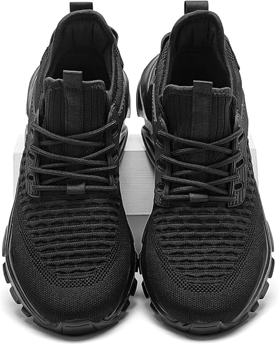 Men's Slip on Walking Shoes Tennis Running Sneakers Lightweight Breathable Casual Soft Sole Comfort Work Gym Trainers