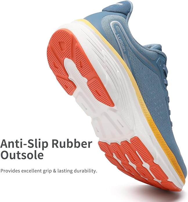 Men's Walking Shoes Lightweight Breathable Cushioning Running Shoes Athletic Tennis Workout Gym Non Slip Comfortable Fashion Sneakers