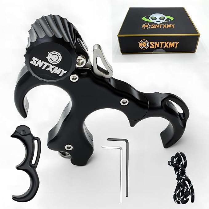 Bow Release for Compound Bow 360° Rotatable Thumb Release for Compound Bow Archery Trigger Release