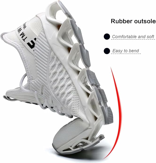 Men's Running Shoes Blade Tennis Walking Fashion Sneakers Breathable Non Slip Gym Sports Work Trainers