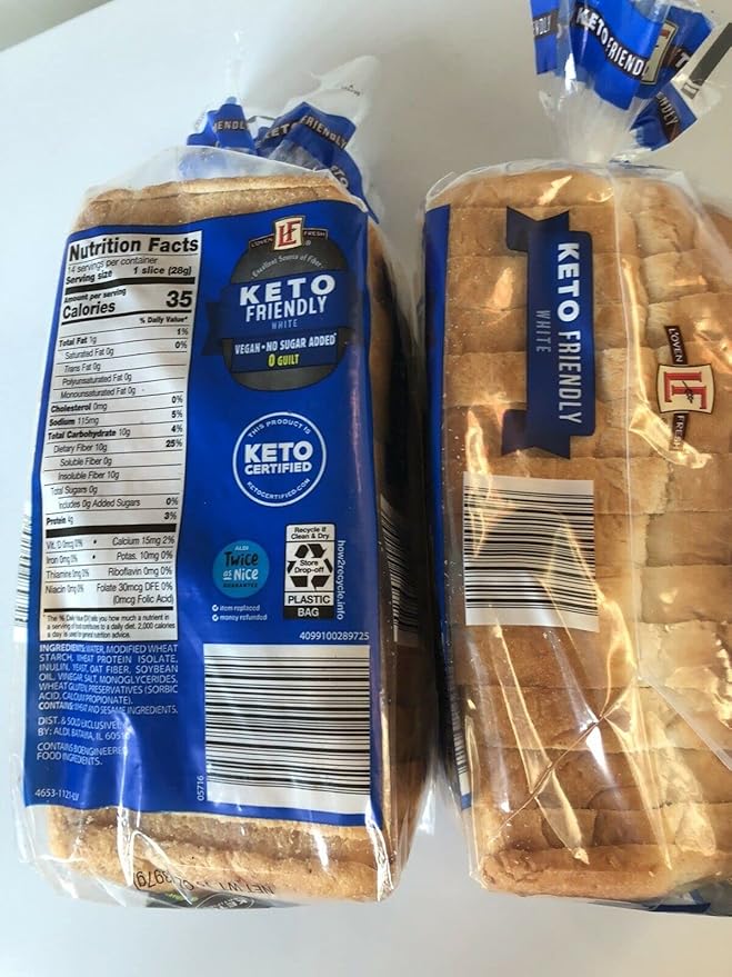 ALDI L’OVEN FRESH Keto Friendly White Bread 2 Loaves (WHITE)