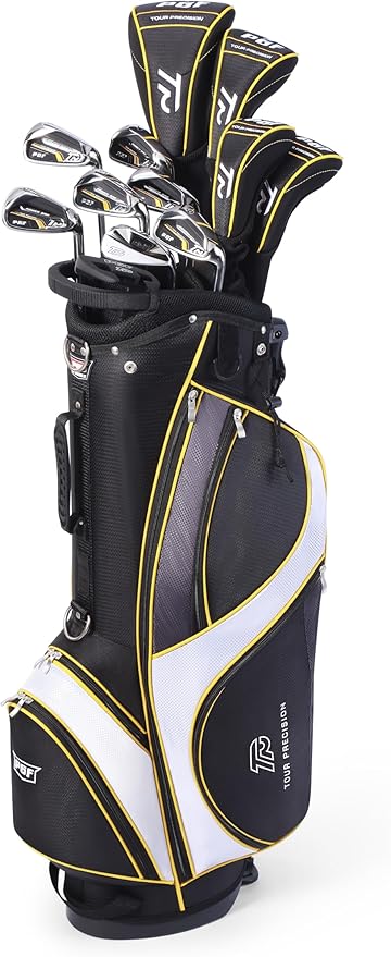 PGF Men's Gold TP Complete Golf Club Package Set [17-Pieces]