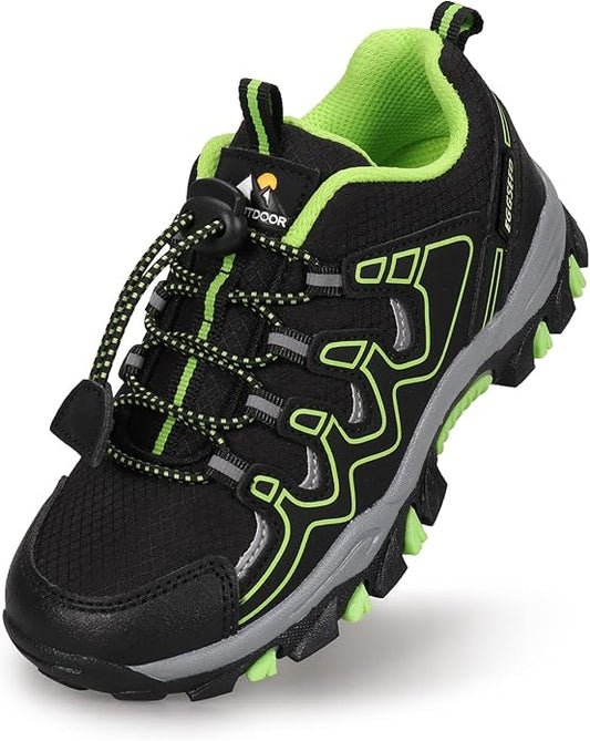 Boys Girls Hiking Trail Shoes Waterproof Slip Resistant Outdoor Trekking Walking Running Sneakers(Little/Big Kids)