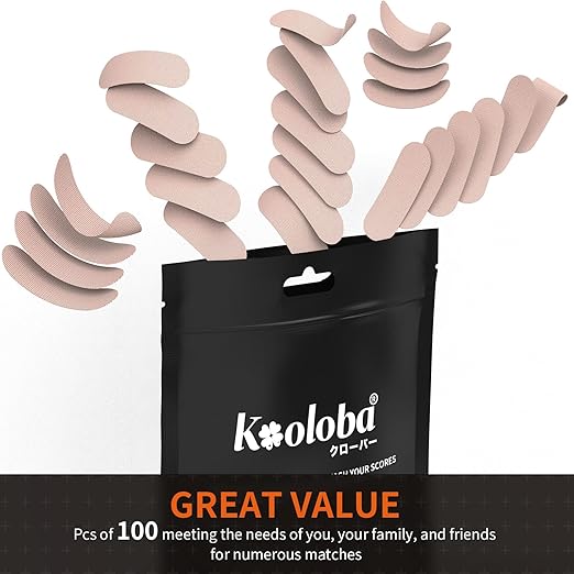 Bowling Tape Bowling Thumb Tape - Sweatproof, Pre Cut, Multiple Colors 100pcs (Nude)