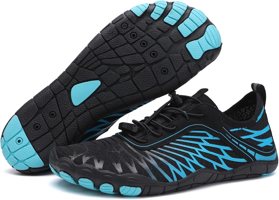 Hike Barefoot Shoes Womens Mens Footwear for Walking,Barefoot Shoe with Wide Toe Box,Healthy & Non-Slip,Breathable Barefoot Vitality Water Shoes for Women,Beach Pool Swim Shoe for Men (Unisex)