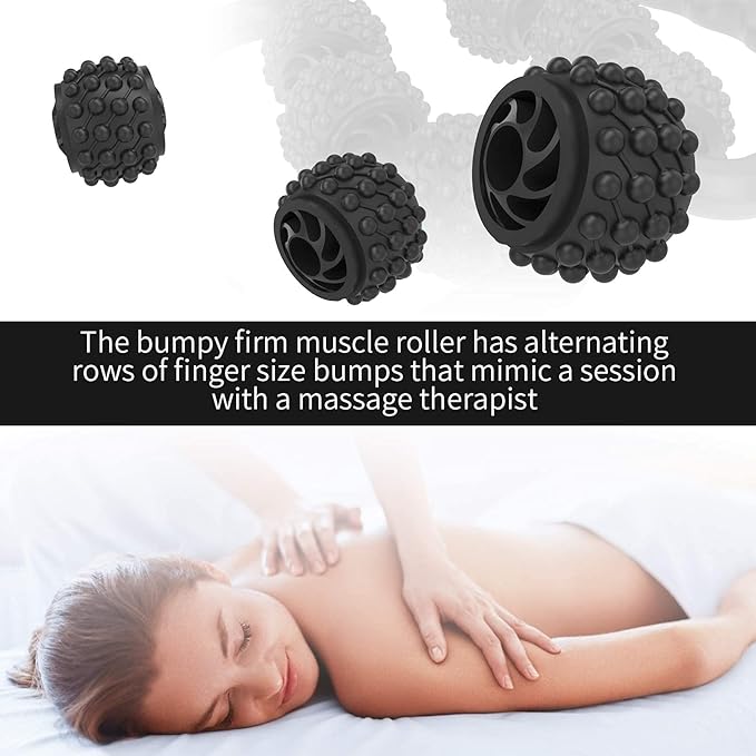 Cellulite Massage Tool Deep Fascia Massager & Dimpled Skin Remover for Legs - Anti-Cellulite Roller Tech with Lymphatic Drainage, Smooth Skin & Pain Relief for Thighs & Buttocks Sculpting