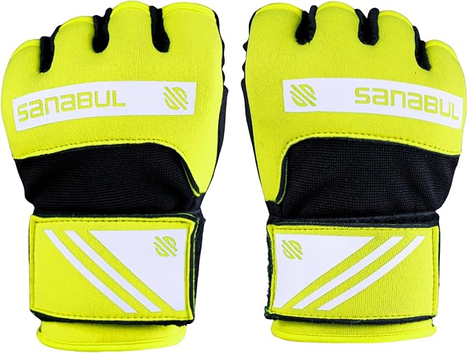 Sanabul Gel Boxing Hand Wraps for Men & Women Muay Thai MMA Kickboxing Quick Wraps Boxing Inner Gloves Wrist Knuckle Protection