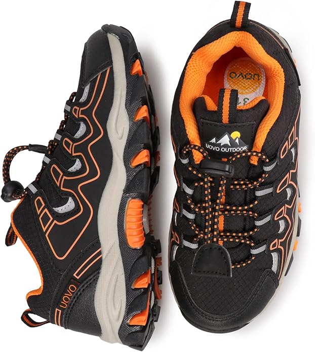 UOVO Boys Girls Kids Sneakers Hiking Running Outdoor Walking Tennis Shoes Waterproof Non Slip Fashion Sneakers(Little/Big Kids