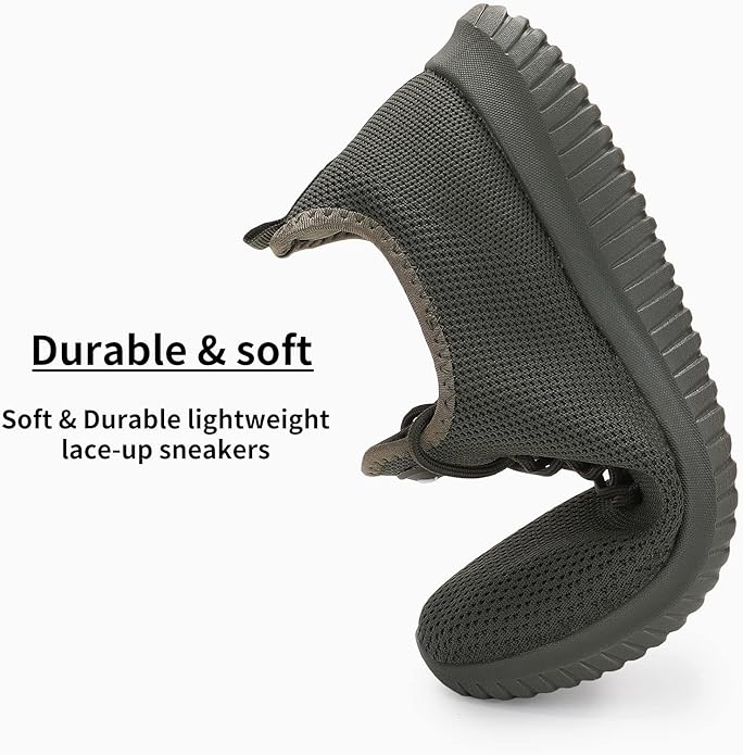 WXQ Men's Running Shoes Comfortable Lightweight Breathable Walking Shoes Mesh Workout Casual Sports Shoes