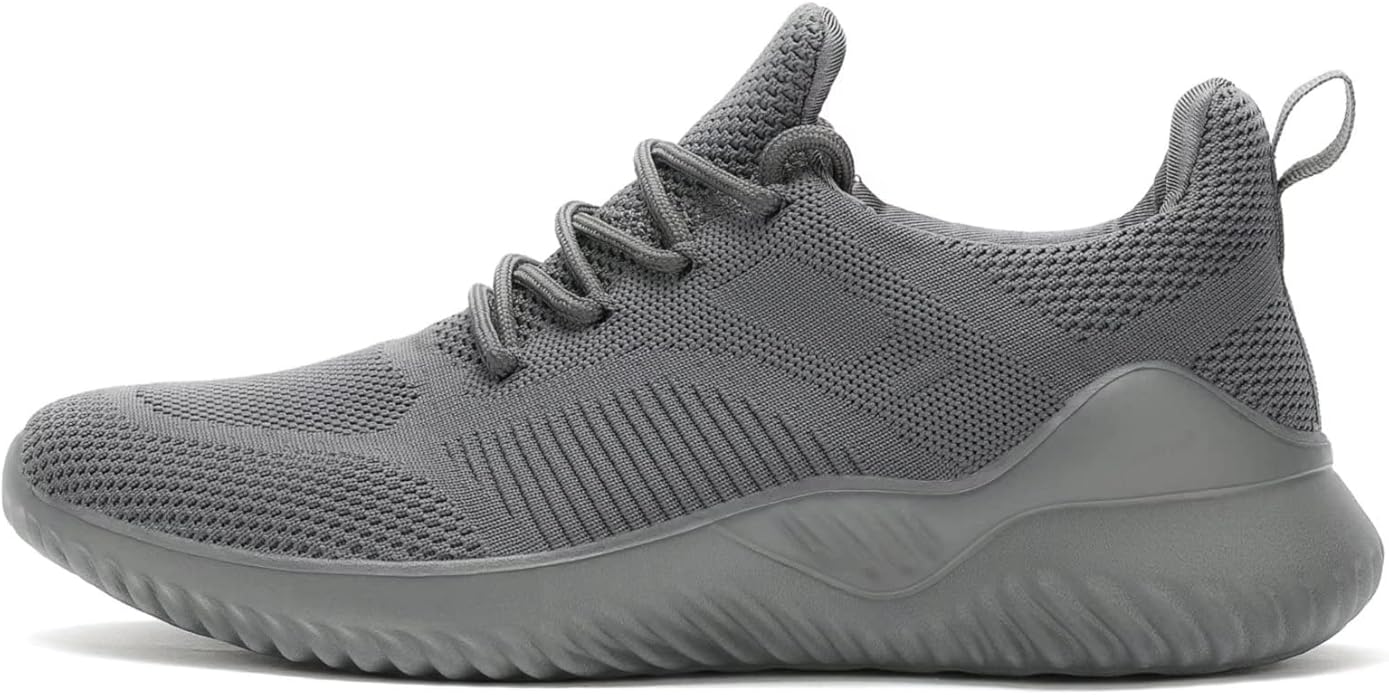 Men's Non Slip Running Shoes Ultra Light Breathable Casual Walking Shoes Fashion Sneakers Mesh Workout Sports Shoes