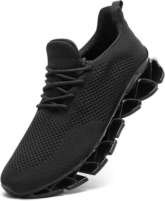 Men's Running Shoes Blade Tennis Walking Fashion Sneakers Breathable Non Slip Gym Sports Work Trainers