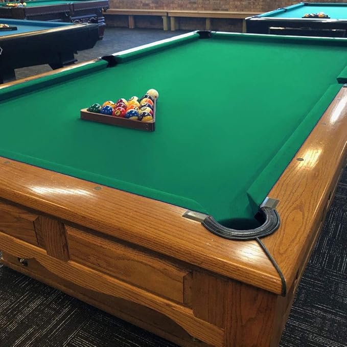 Boshen Worsted Blend Billiard Cloth Pool Table Felt Fast Speed for 7' 8' 9' Pool Table Pre Cut Bed & Rails