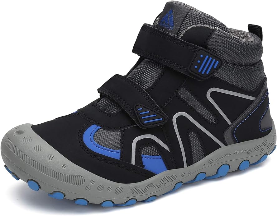 Mishansha Kids Water Resistant Hiking Boots, Boys Girls Anti Collision Anti-Skid Athletic Outdoor Adventure Trekking Shoes