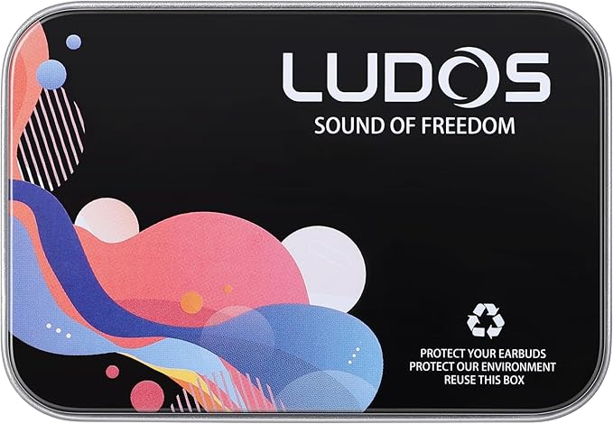 LUDOS Clamor Wired Earbuds in-Ear Headphones, 5 Years Warranty, Earphones with Microphone, Noise Isolating Ear Buds, Memory Foam for iPhone, Samsung, School Students, Kids, Women, Small Ears - Brown