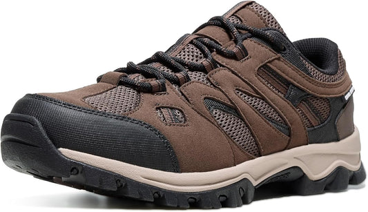 CAMELSPORTS Mens Hiking Shoes Walking Shoes for Men Outdoor Leather Mesh Lightweight Trail Sneakers