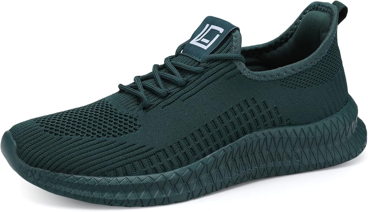 LCGJR Men's Running Shoes Ultra Lightweight Breathable Comfortable Walking Shoes Casual Fashion Sneakers Mesh Workout Shoes