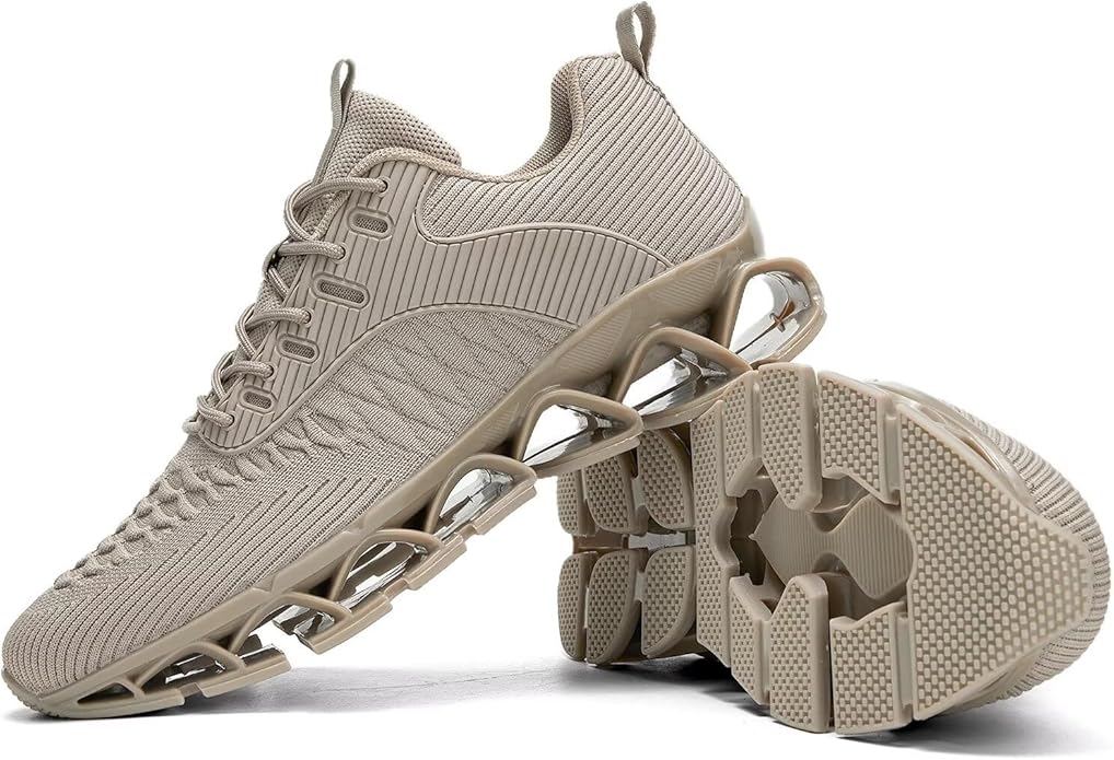 Men's Slip on Walking Running Shoes Blade Tennis Casual Fashion Sneakers Comfort Non Slip Work Sport Athletic Trainer