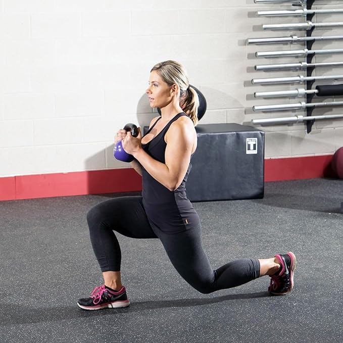 Body-Solid Vinyl Coated Kettlebells with Kettle Grip Handles, Perfect Kettlebells for Weight Training and Core Workout Exercise Equipments