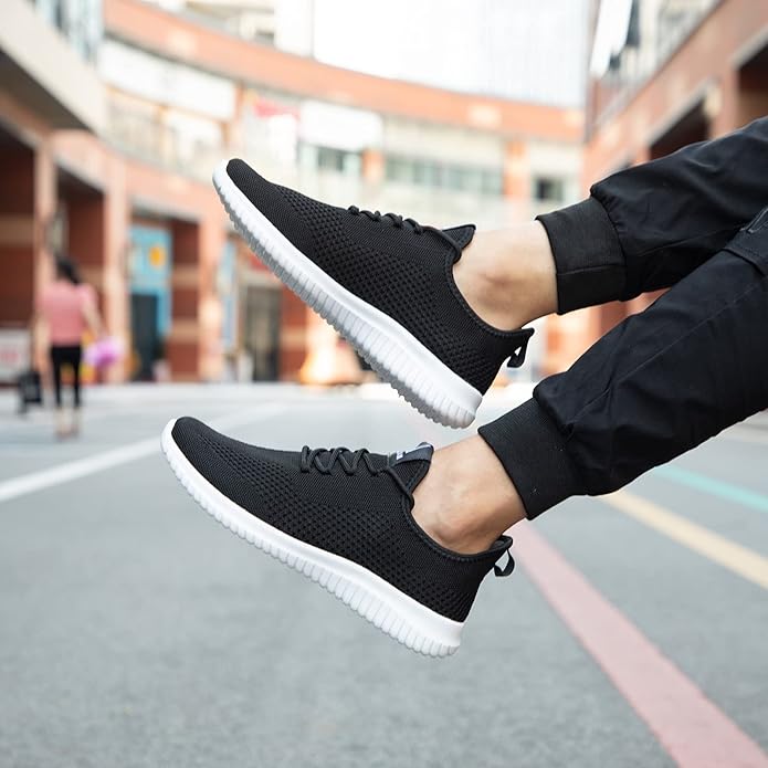 VAMJAM Men's Running Shoes Ultra Lightweight Breathable Walking Shoes Non Slip Athletic Fashion Sneakers Mesh Workout Casual Sports Shoes