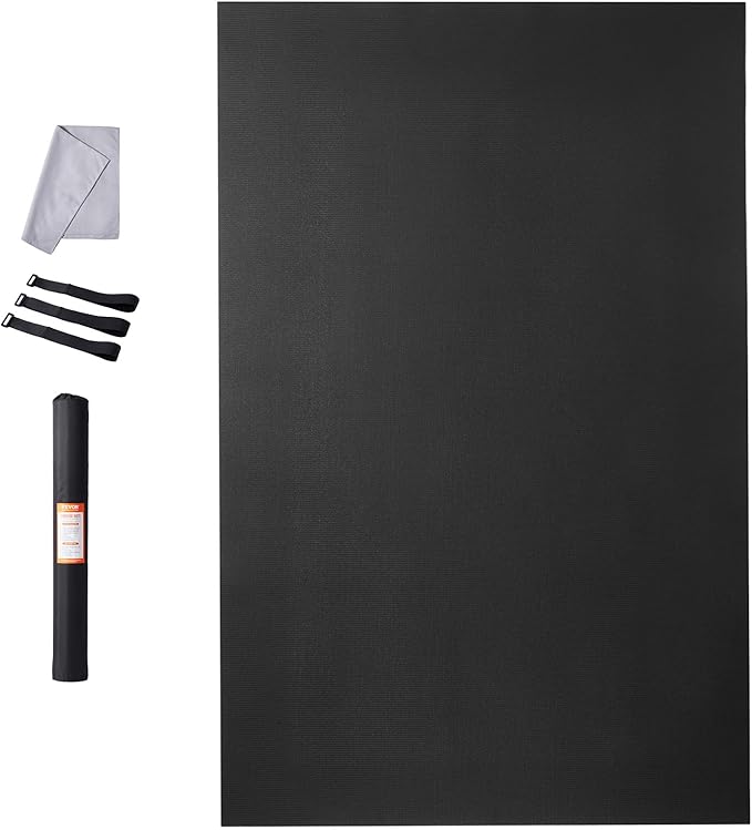VEVOR Large Exercise Mat, Non Slip High Density Premium Yoga Mat, Exercise Yoga Mat for Men Women, Fitness & Exercise Mat with Bag & Carry Strap, for All Types of Home Yoga, Pilate & Floor Workout