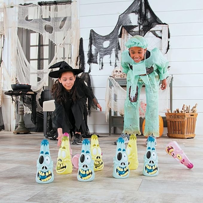 Fun Express Zombie Halloween Bowling Game (10 pins and 2 Balls)