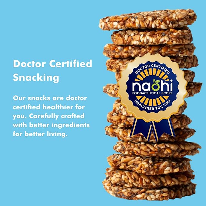 Super Seed Crackers, Gluten Free & Keto Friendly Healthy Snacks, Vegan, Zero Sugar, Paleo & Diabetic Friendly, Nut Free, 20g High Protein, 18g High Fiber, 3.56oz Each, 4-Pack, Variety of Flavors