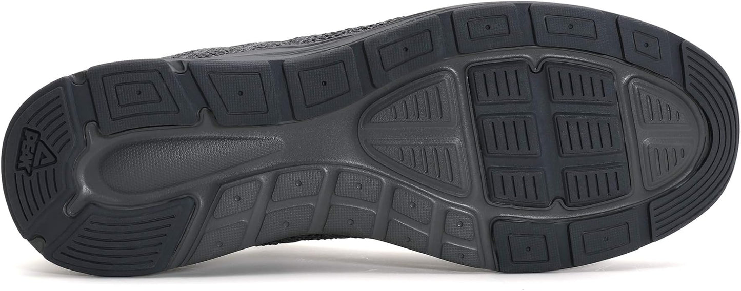 PEAK Mens Lightweight Walking Shoes Comfortable Slip On Sports Sneakers for Tennis, Gym, Running, Casual Workout