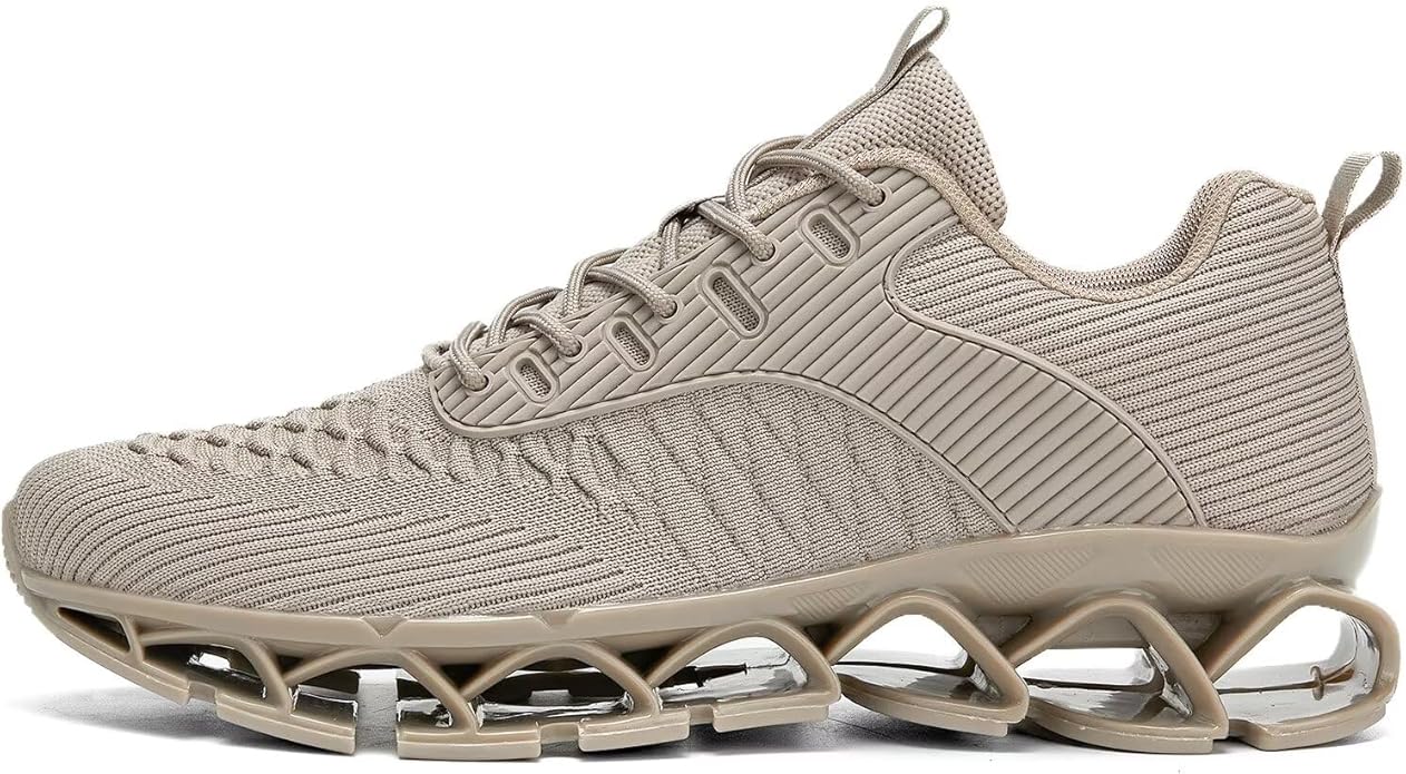 Men's Slip on Walking Running Shoes Blade Tennis Casual Fashion Sneakers Comfort Non Slip Work Sport Athletic Trainer