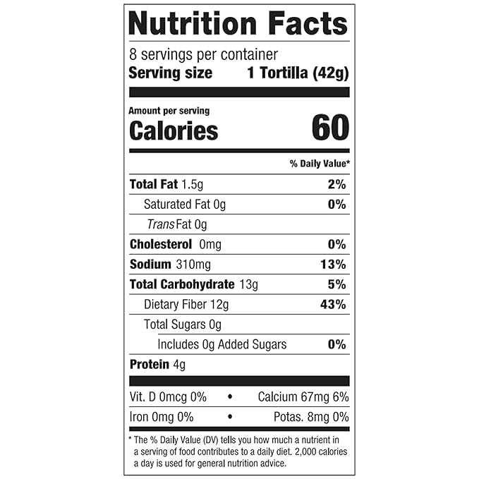 La Banderita Carb Counter® ZERO Net Carbs | 8" Size FlourTortillas | Keto Certified | 11.8 oz.| 8 Count (Pack of 4)