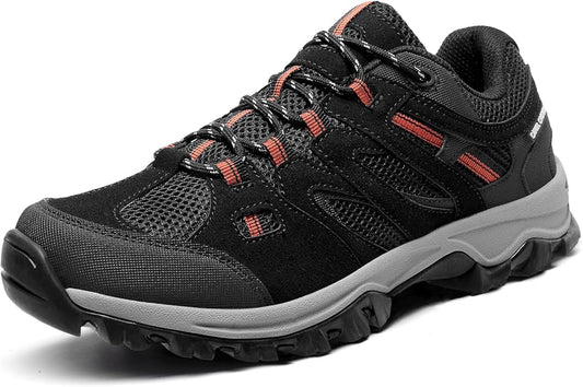 CAMELSPORTS Mens Hiking Shoes Walking Shoes for Men Outdoor Leather Mesh Lightweight Trail Sneakers