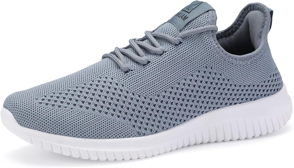 VAMJAM Men's Running Shoes Ultra Lightweight Breathable Walking Shoes Non Slip Athletic Fashion Sneakers Mesh Workout Casual Sports Shoes