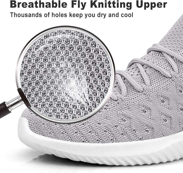 Feethit Mens Slip On Walking Shoes Lightweight Breathable Non Slip Running Shoes Comfortable Fashion Sneakers for Men