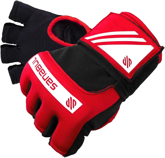 Sanabul Gel Boxing Hand Wraps for Men & Women Muay Thai MMA Kickboxing Quick Wraps Boxing Inner Gloves Wrist Knuckle Protection