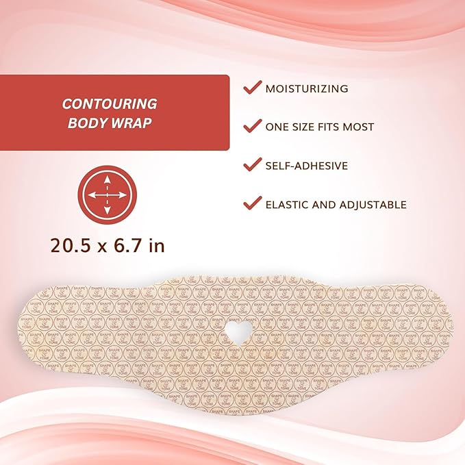 All Natural Moisturizing Body Applicator Wrap – Easy to Use Body Wrap -Anti Cellulite Solution- Firming Toning Tummy Wrap (12 Count (Pack of 1))