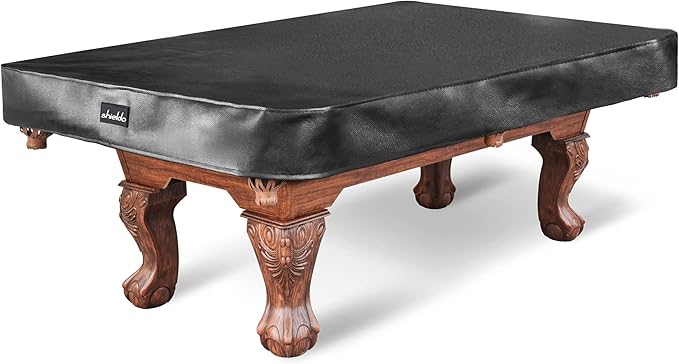 Heavy Duty Leatherette Billiard Pool Table Cover,Waterproof&Tearproof Cover for Pool Table,7/8/9 Foot Fitted