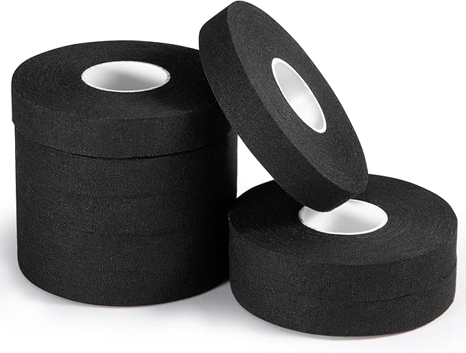 Pro Finger Tape 8 Pack - 0.5” x 45 Ft Black Athletic Sports Tape for Rock Climbing,BJJ,Jiu-Jitsu,Wrestling,Judo