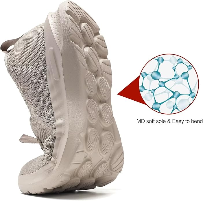 Mens Walking Shoes Lightweight Breathe Mesh Running Shoes Slip On Fashion Tennis Sneakers Comfort Gym Workout Zapatos de Hombre