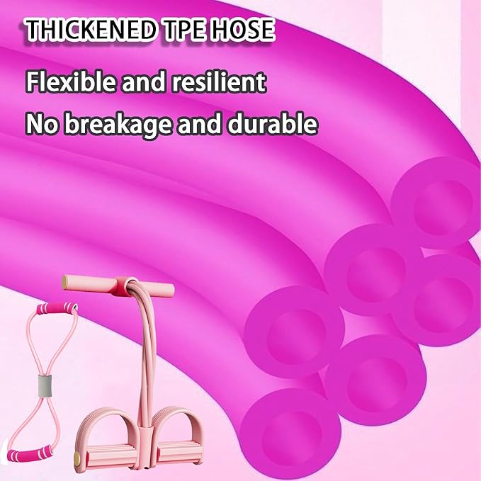 Multifunctional Tension Cor,4/6 Tube Resistance Bands with Handles and Foot Straps,Pedal Puller, Sit Up Exercise Equipment for Home Workout & Training