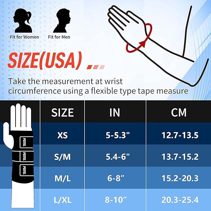 FEATOL Wrist Brace Hand Brace, Carpal Tunnel Wrist Splint Night Support for Women Men, Pain Relief Support -Tendonitis, Arthritis, Sprain, Left Hand, Small/Medium