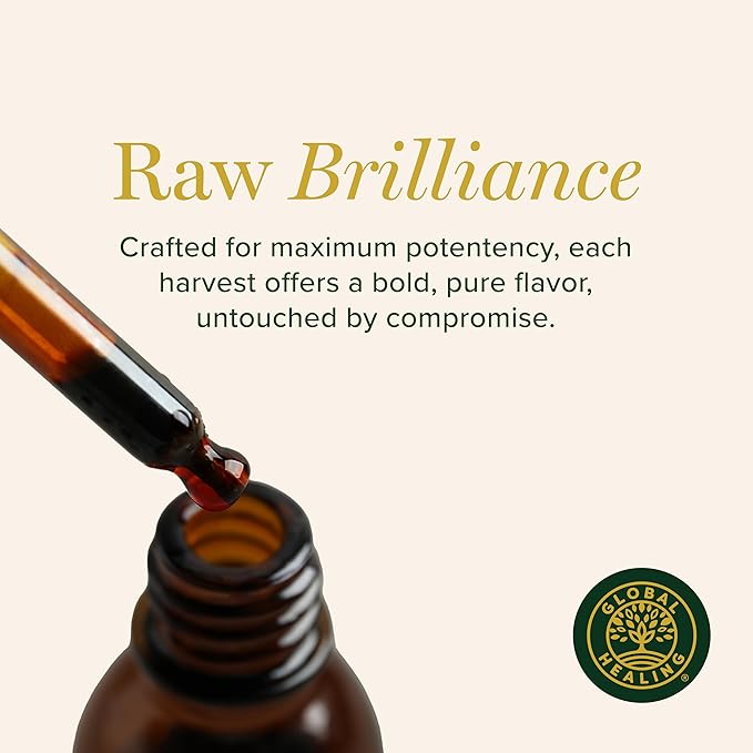 Global Healing Center - Organic Moringa Oleifera Extract Liquid Drops, Moringa Supplement-Vegan from Tree Leaves-Max Absorption of Vitamins and Minerals- More Potency Than Powder Form (2 Fl Oz)