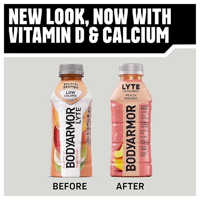 BODYARMOR LYTE Sports Drink Low-Calorie Sports Beverage, Dragonfruit Berry, Natural Flavors With Vitamins, Potassium-Packed Electrolytes, Perfect For Athletes, 20 Fl Oz (Pack of 6)