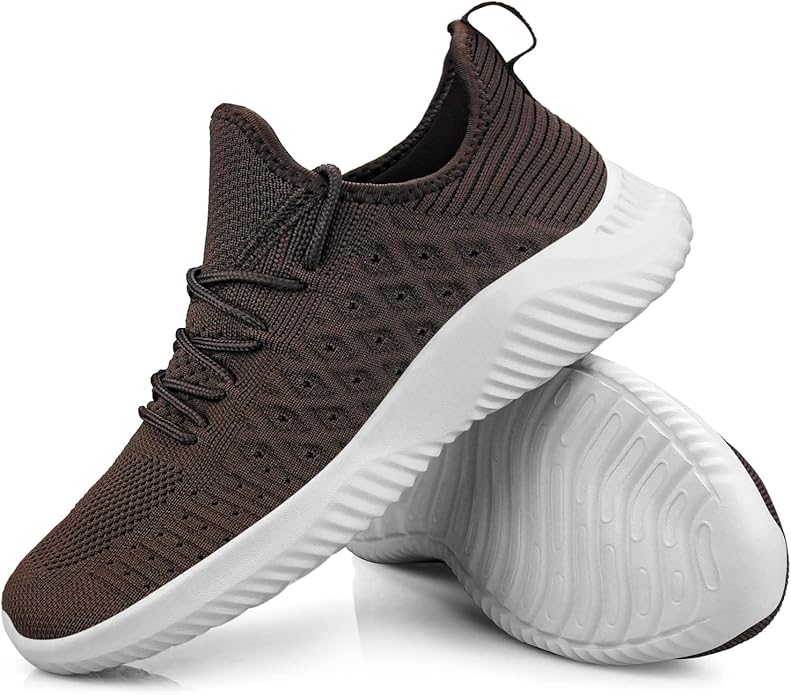 Feethit Mens Slip On Walking Shoes Lightweight Breathable Non Slip Running Shoes Comfortable Fashion Sneakers for Men