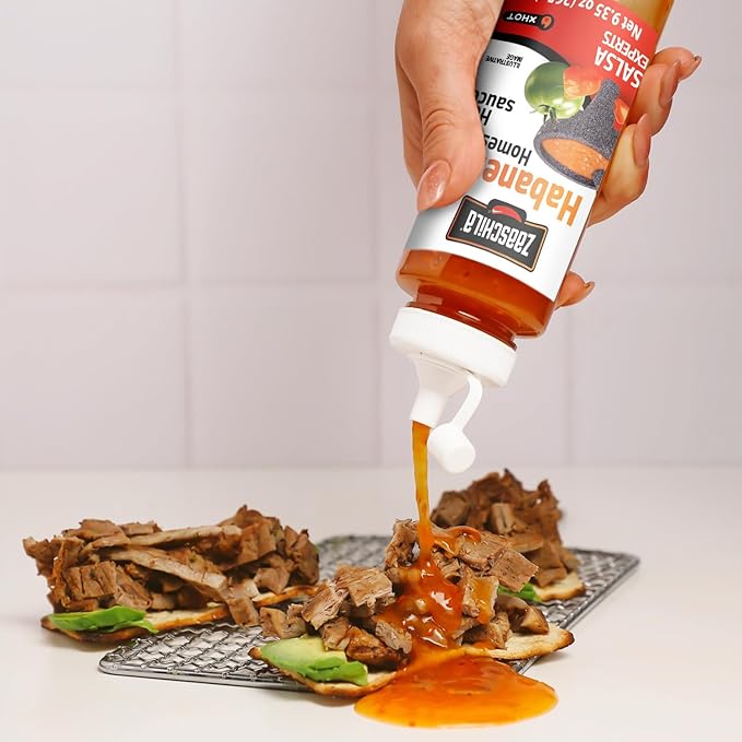 Zaaschila Mexican Sauce Guacamole-Habanero, Habanero, Brava 9.35oz (265g) 3pc pack (Packaging may vary)