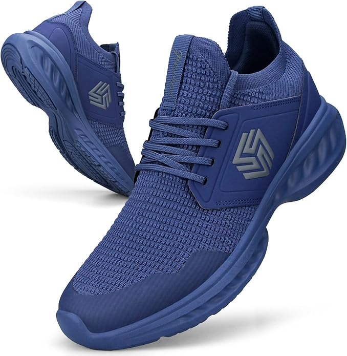 Mens Slip On Walking Shoes Non Slip Running Shoes Breathable Workout Shoes Lightweight Gym Sneakers