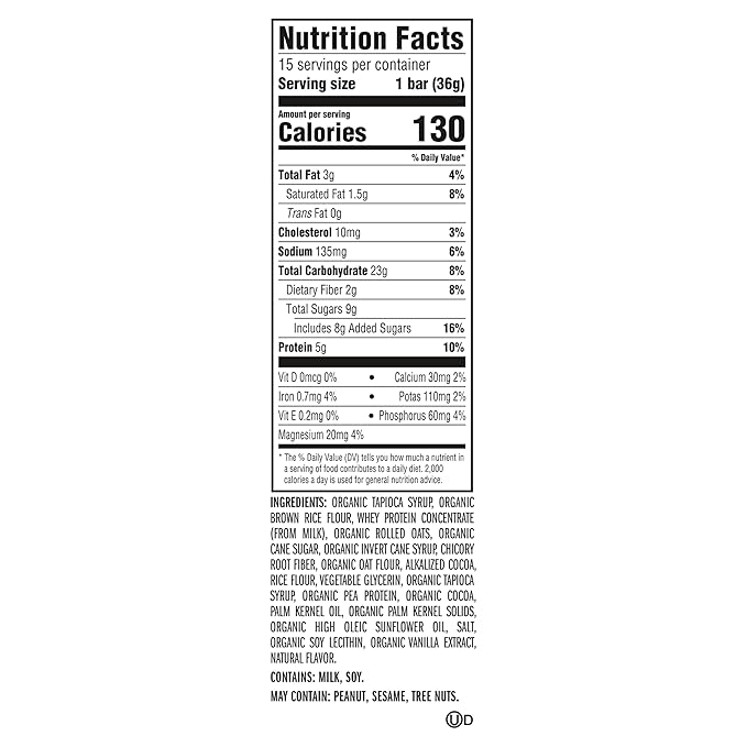 CLIF Kid Zbar Protein - Chocolate Mint - Crispy Whole Grain Snack Bars - Made with Organic Oats - Non-GMO - 5g Protein - 1.27 oz. (15 Pack)